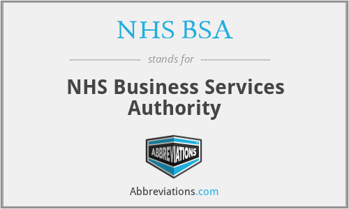 NHS BSA - NHS Business Services Authority